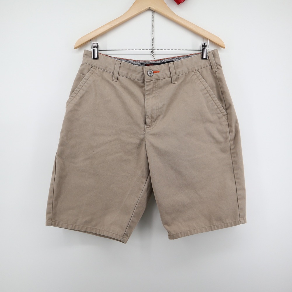 Tony Hawk Chino Shorts Mens 32 Khaki Tan Skate Y2K Skull‎ Logo Good